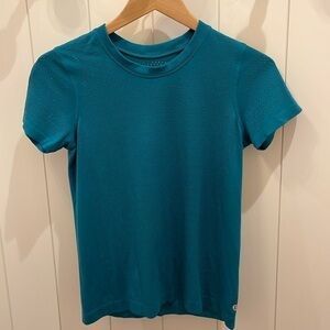 Lululemon Breeze By? Teal Color Short Sleeve Top—Beautiful Color—Like New!
